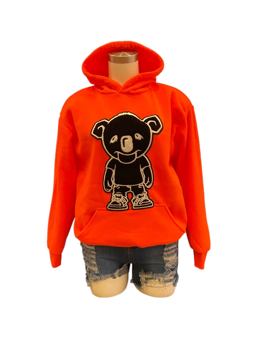 Sleepy Bear Fall Orange Hoody