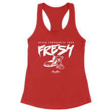 Load image into Gallery viewer, Never Compromise Your Fresh | White Print | Women&#39;s
