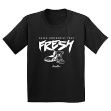 Load image into Gallery viewer, Never Compromise Your Fresh | White Print | Kids
