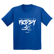 Load image into Gallery viewer, Never Compromise Your Fresh | White Print | Kids
